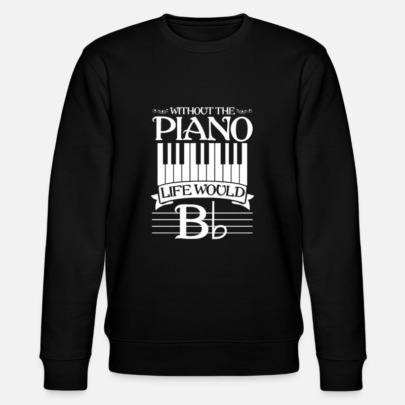 piano - Sweat bio CHANGER Stanley/Stella Unisexe - noir