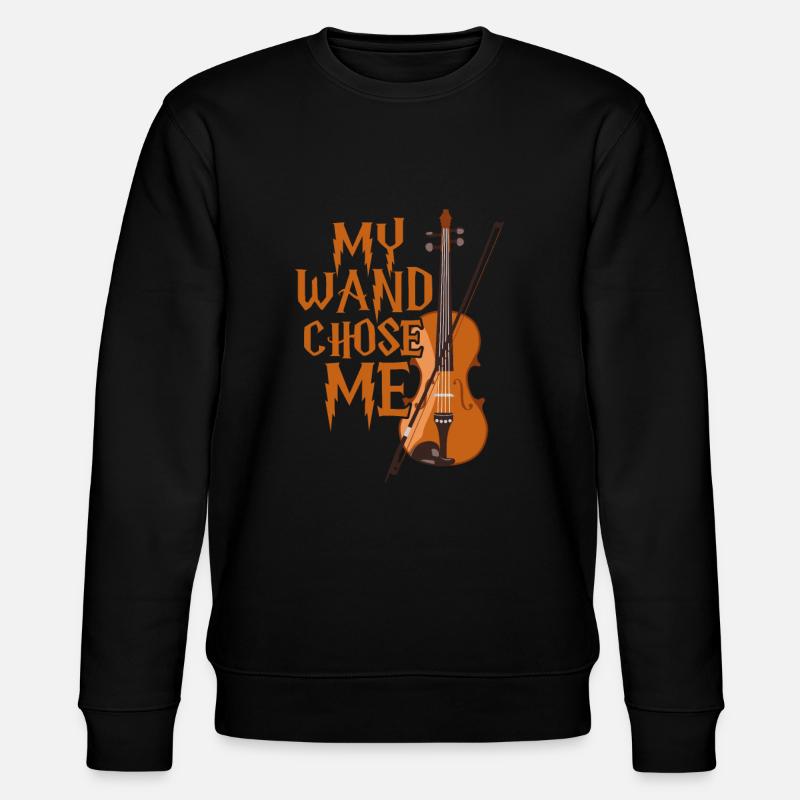 Violine - Stanley/Stella Unisex Bio-Sweatshirt CHANGER  - Schwarz