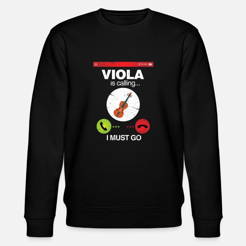 Viola - Stanley/Stella Unisex Bio-Sweatshirt CHANGER  - Schwarz
