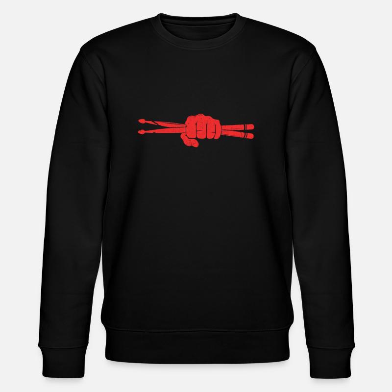 Drummer - Stanley/Stella Unisex Bio-Sweatshirt CHANGER  - Schwarz