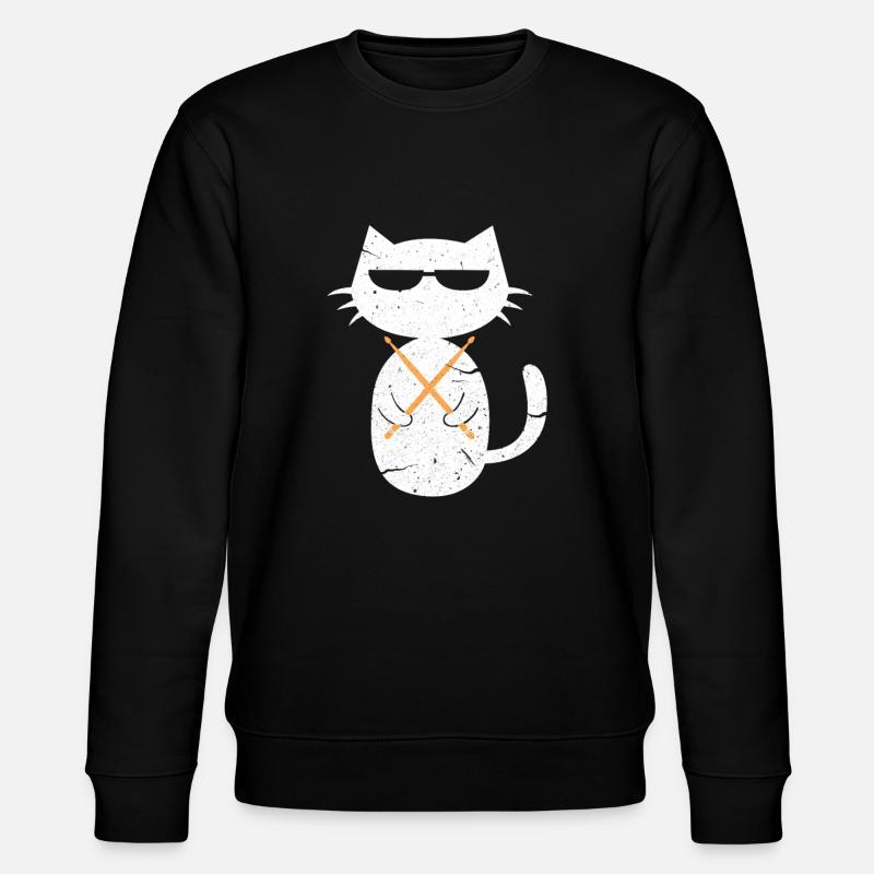 Chat batterie - Sweat bio CHANGER Stanley/Stella Unisexe - noir