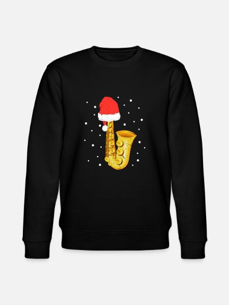 Saxophone Noël Cadeau Saxophone - Sweat bio CHANGER Stanley/Stella Unisexe - noir
