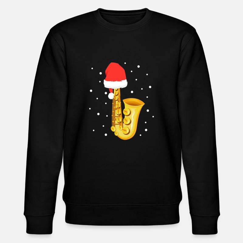 Saxophone de Noël - Sweat bio CHANGER Stanley/Stella Unisexe - noir