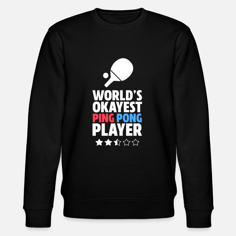 Ping Pong Ping Pong Cadeau - Sweat bio CHANGER Stanley/Stella Unisexe - noir