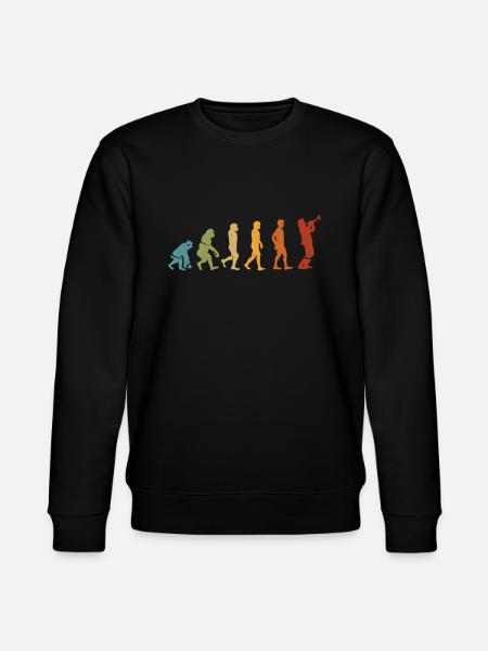 Trumpet evolution - Stanley/Stella CHANGER Unisex Organic Sweatshirt - black