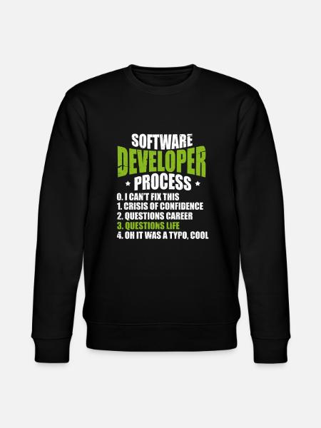 Software developer programmer software - Stanley/Stella CHANGER Unisex Organic Sweatshirt - black