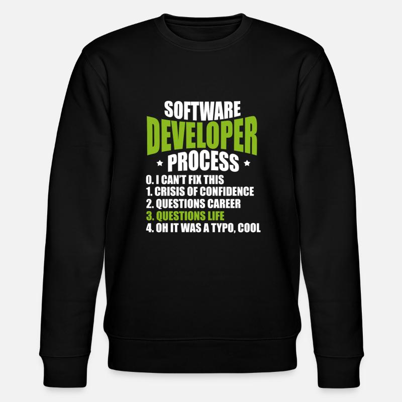 software developer - Stanley/Stella CHANGER Unisex Organic Sweatshirt - black