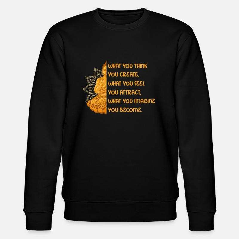 Buddha - Stanley/Stella CHANGER Unisex Organic Sweatshirt - black