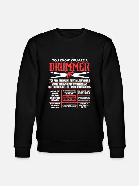 Drummer - Sweat bio CHANGER Stanley/Stella Unisexe - noir