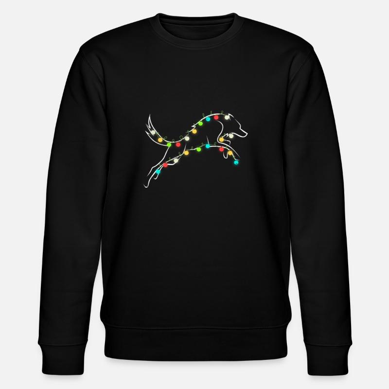 Wolf Christmas Weihnachten Wölfe Wolfpack - Stanley/Stella Unisex Bio-Sweatshirt CHANGER  - Schwarz
