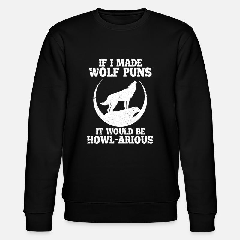 loup - Sweat bio CHANGER Stanley/Stella Unisexe - noir