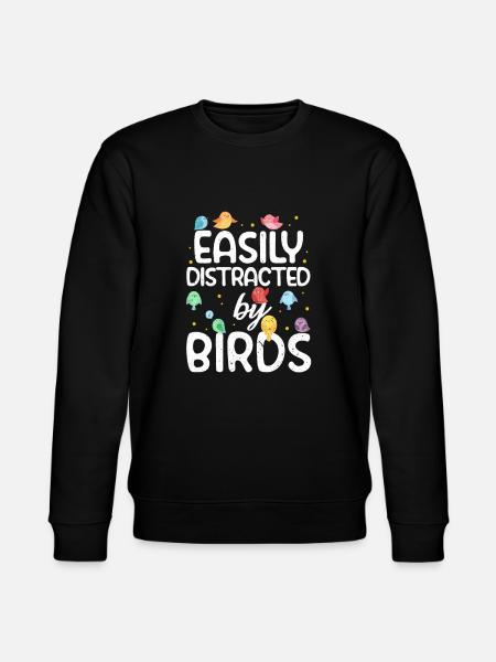 birds - Stanley/Stella CHANGER Unisex Organic Sweatshirt - black