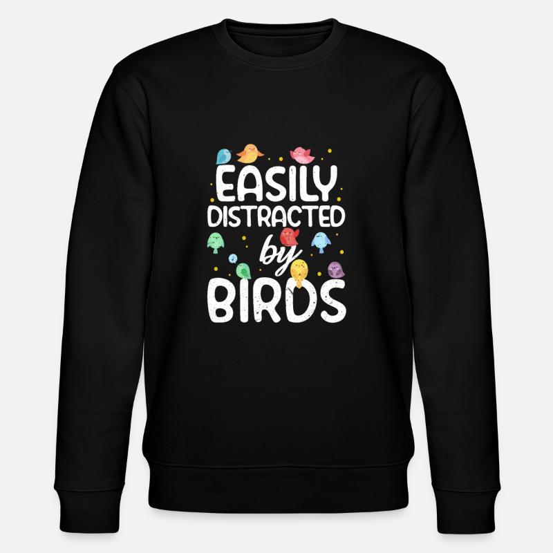 Vögel - Stanley/Stella Unisex Bio-Sweatshirt CHANGER  - Schwarz