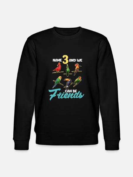 Bird Watching Bird Birdwatching Gift - Stanley/Stella CHANGER Unisex Organic Sweatshirt - black