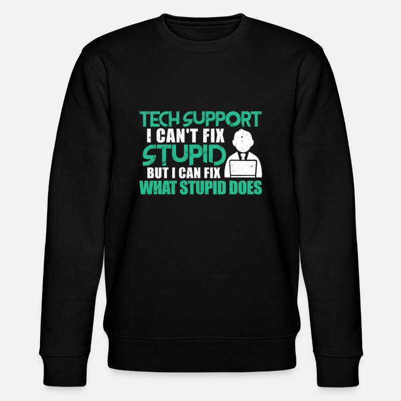 Technical support - Stanley/Stella CHANGER Unisex Organic Sweatshirt - black