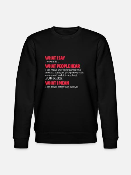 Computer scientist - Stanley/Stella CHANGER Unisex Organic Sweatshirt - black