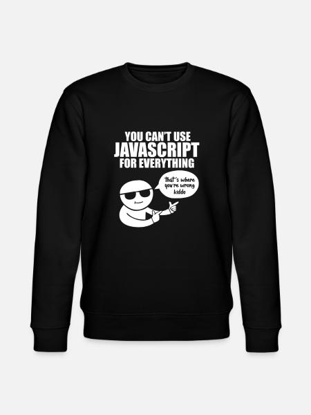 Programmeur Javascript - Sweat bio CHANGER Stanley/Stella Unisexe - noir