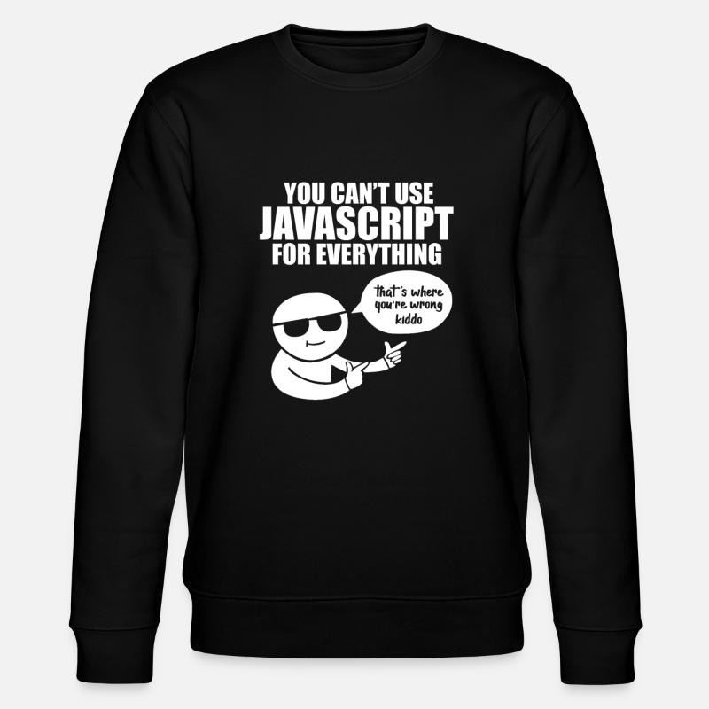 Programmer Javascript - Stanley/Stella CHANGER Unisex Organic Sweatshirt - black