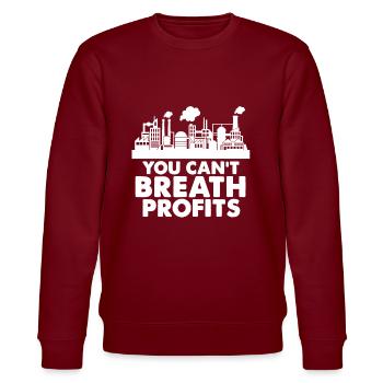 environmental Protection - Stanley/Stella CHANGER Unisex Organic Sweatshirt - burgundy - Front - Nik (191cm) & Marisol (170cm)