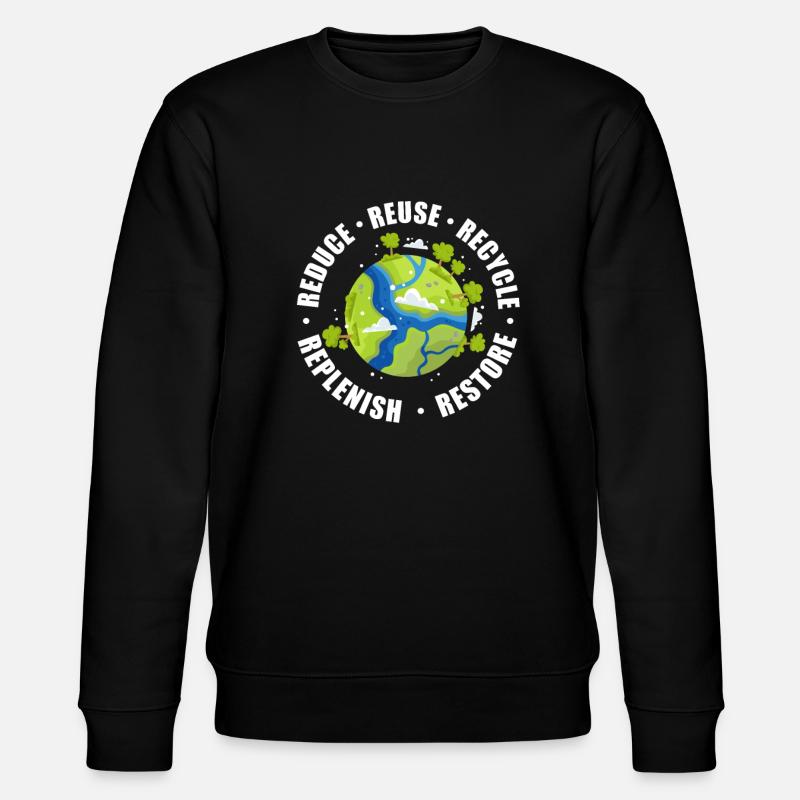 climate Change - Stanley/Stella CHANGER Unisex Organic Sweatshirt - black