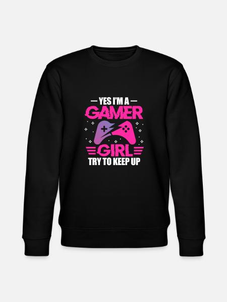 Gamer girl - Stanley/Stella CHANGER Unisex Organic Sweatshirt - black