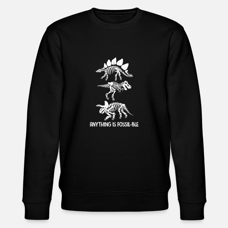dinosaure - Sweat bio CHANGER Stanley/Stella Unisexe - noir