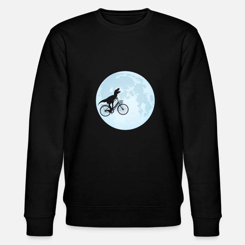 Dinosaures Lune - Sweat bio CHANGER Stanley/Stella Unisexe - noir