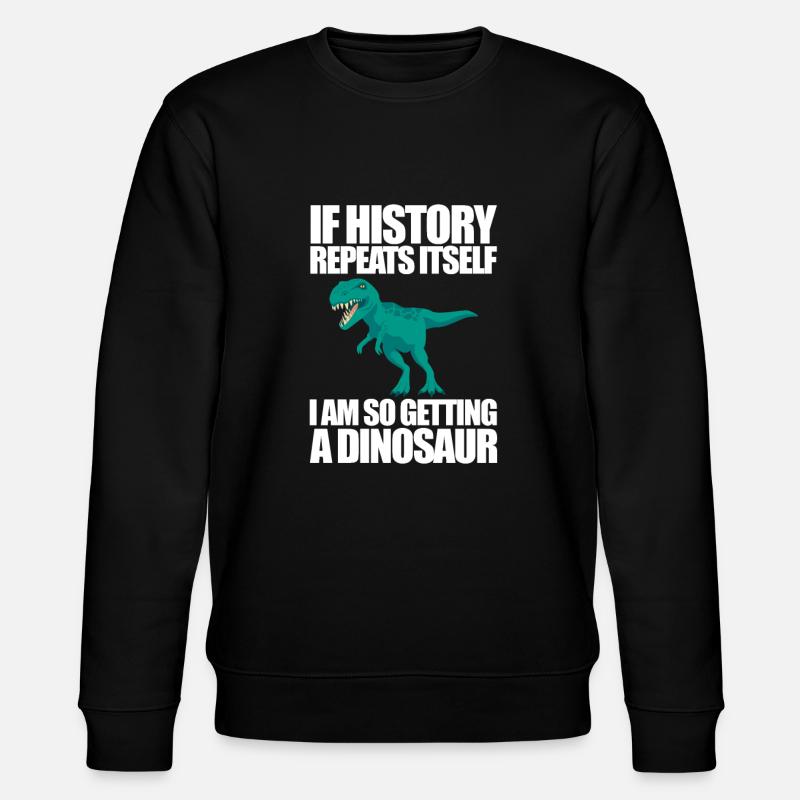 Dinosaur - Stanley/Stella CHANGER Unisex Organic Sweatshirt - black