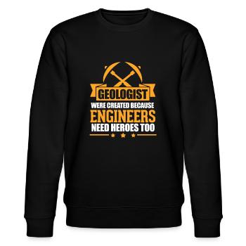 Geologie - Stanley/Stella Unisex Bio-Sweatshirt CHANGER  - Schwarz - Vorne - Nik (191cm) & Marisol (170cm)