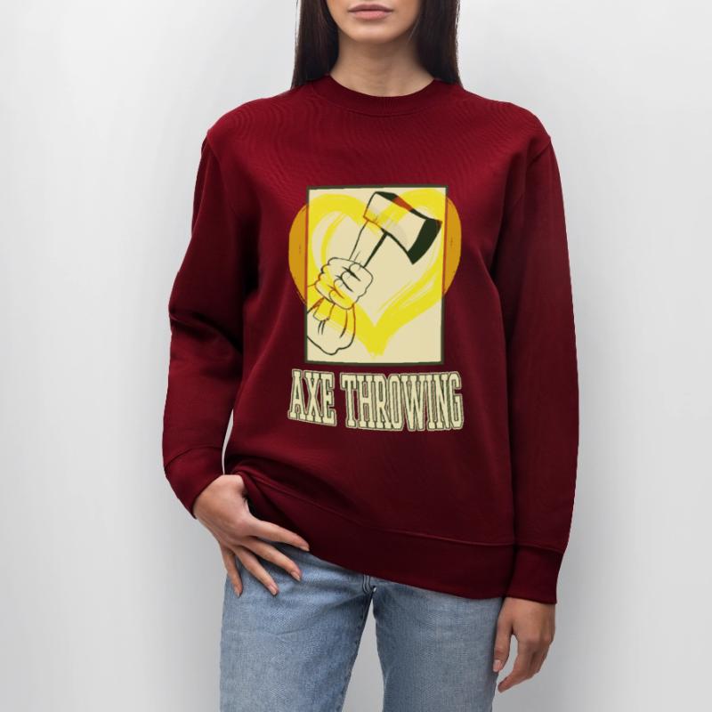 Axe Throwing Axe Throwing Axe Throwing Sport Double Axe Stanley/Stella CHANGER Unisex Organic Sweatshirt