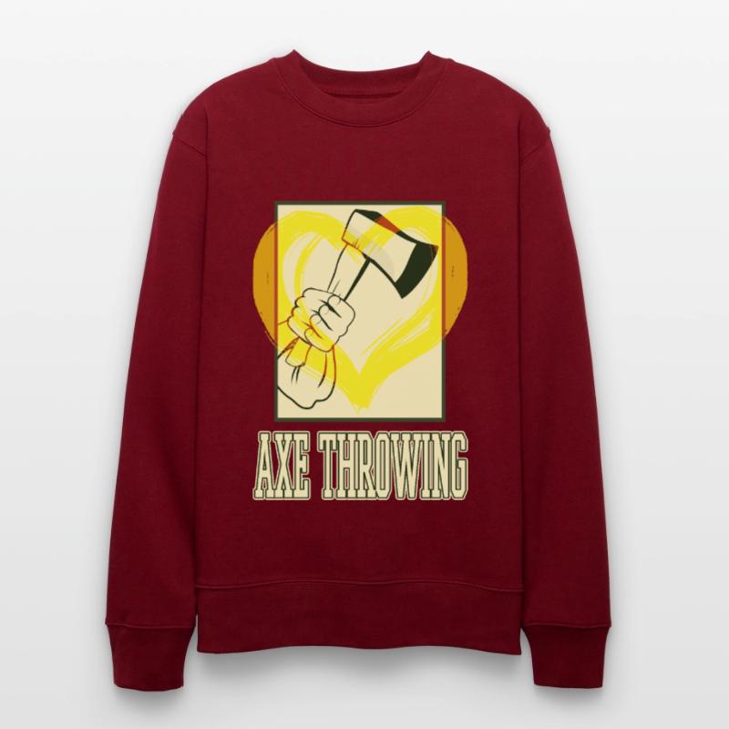Axe Throwing Axe Throwing Axe Throwing Sport Double Axe Stanley/Stella CHANGER Unisex Organic Sweatshirt