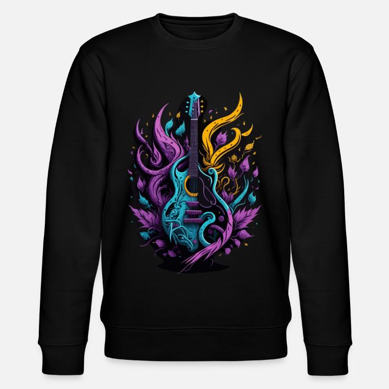Graffiti Guitar - Stanley/Stella Unisex Bio-Sweatshirt CHANGER  - Schwarz
