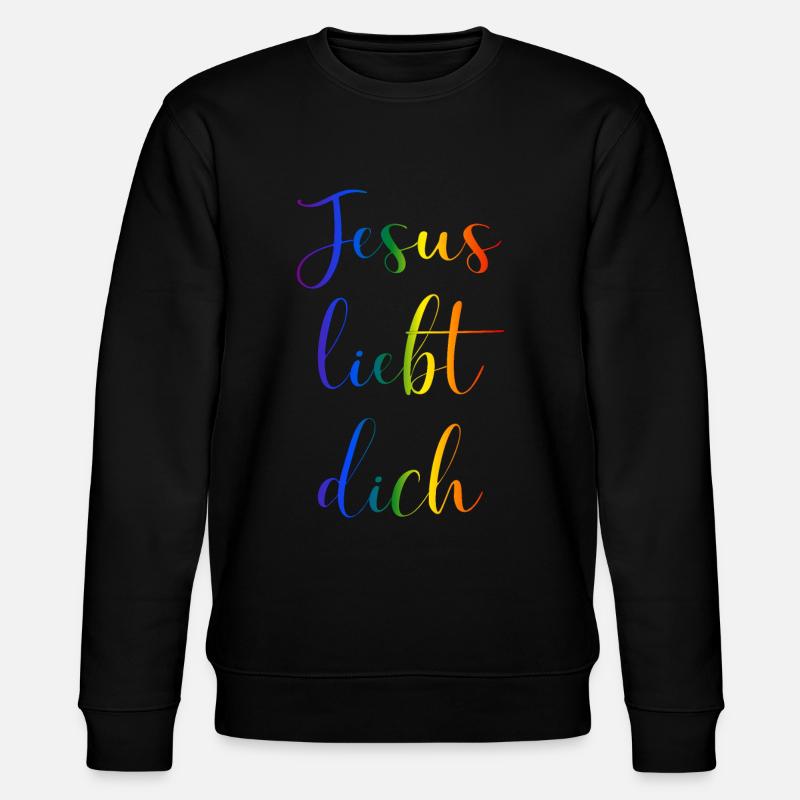 Jésus vous aime - Sweat bio CHANGER Stanley/Stella Unisexe - noir