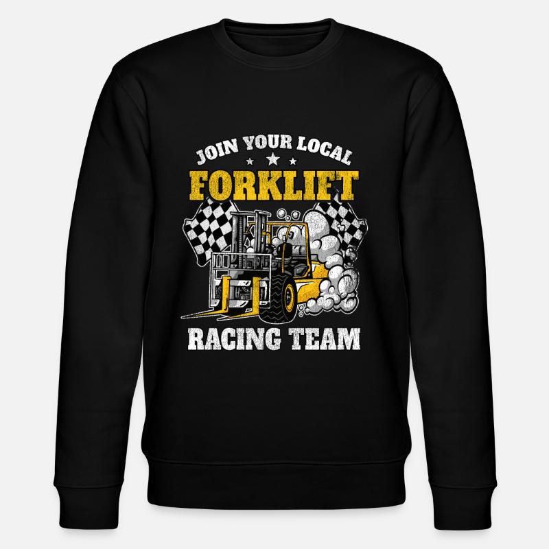 Lustig Gabelstapler Geschenk Staplerfahrer Lager - Stanley/Stella Unisex Bio-Sweatshirt CHANGER  - Schwarz