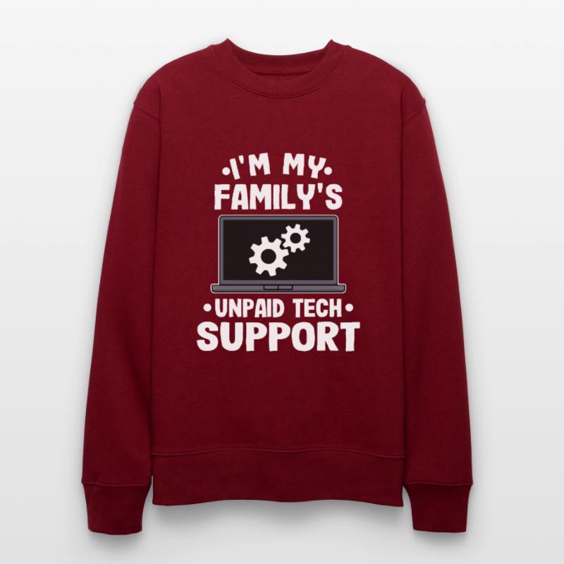 Unpaid Tech Support Funny Technical Support Gift Stanley/Stella CHANGER Unisex Organic Sweatshirt