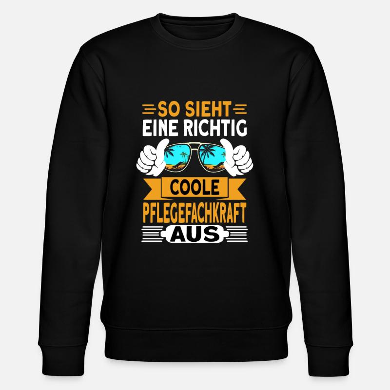Pflegefachkraft Altenpfleger Pflegerin - Stanley/Stella Unisex Bio-Sweatshirt CHANGER  - Schwarz
