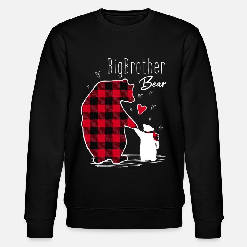 Big Brother Bear - Stanley/Stella Unisex Bio-Sweatshirt CHANGER  - Schwarz
