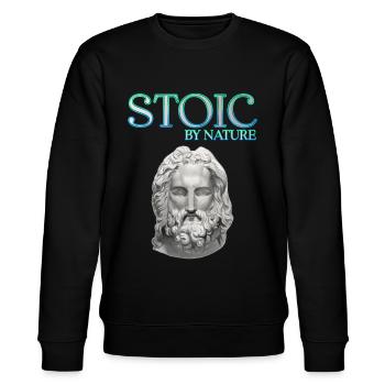 Stoic by Nature - Stanley/Stella Unisex Bio-Sweatshirt CHANGER  - Schwarz - Vorne - Nik (191cm) & Marisol (170cm)