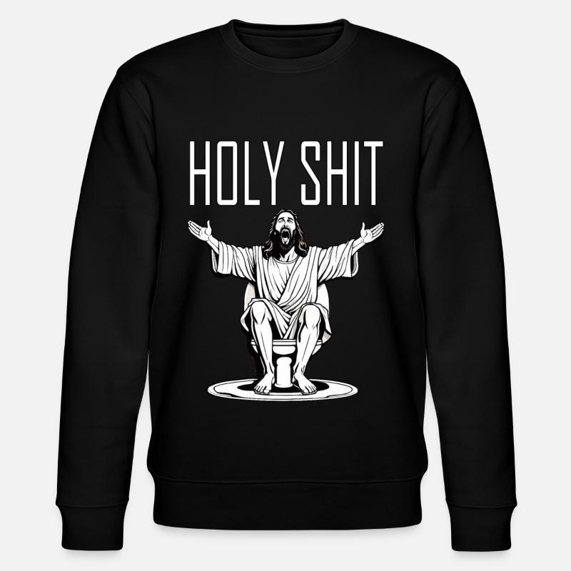 Holy Shit - Stanley/Stella Unisex Bio-Sweatshirt CHANGER  - Schwarz