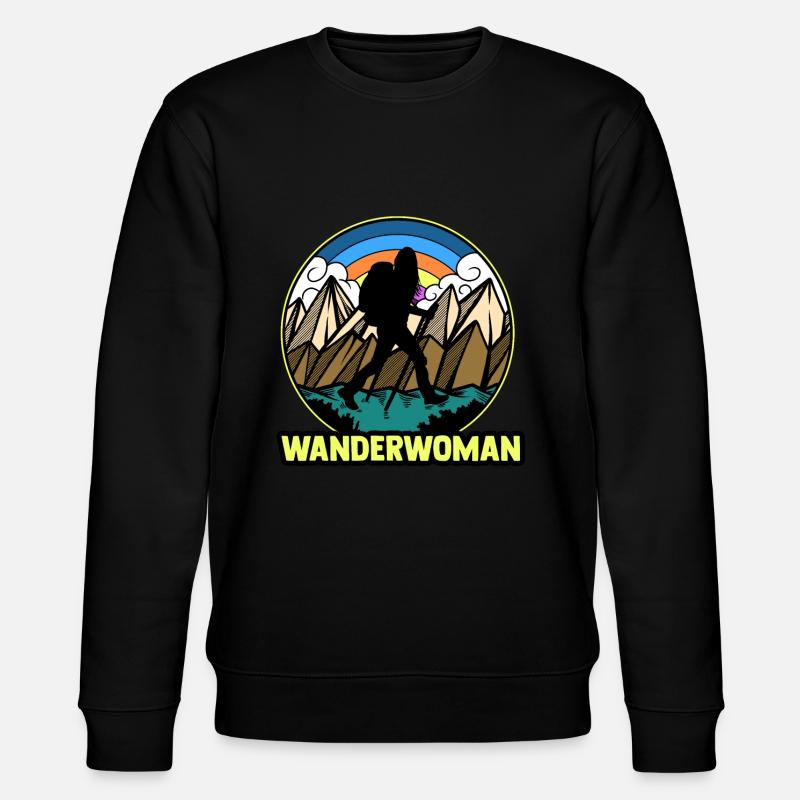 Wanderin - Stanley/Stella Unisex Bio-Sweatshirt CHANGER  - Schwarz