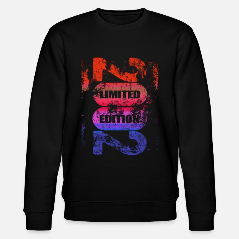 Edition Limitée 2002 - Anniversaire - Année - Sweat bio CHANGER Stanley/Stella Unisexe - noir
