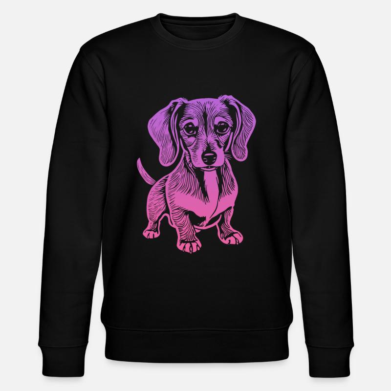 Teckel, mon fidèle compagnon - chiot - Sweat bio CHANGER Stanley/Stella Unisexe - noir