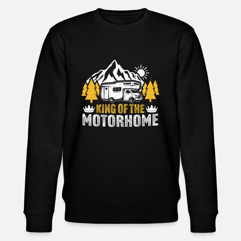 König des Wohnmobils - Stanley/Stella Unisex Bio-Sweatshirt CHANGER  - Schwarz