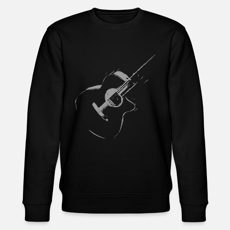 Gitarre - Stanley/Stella Unisex Bio-Sweatshirt CHANGER  - Schwarz