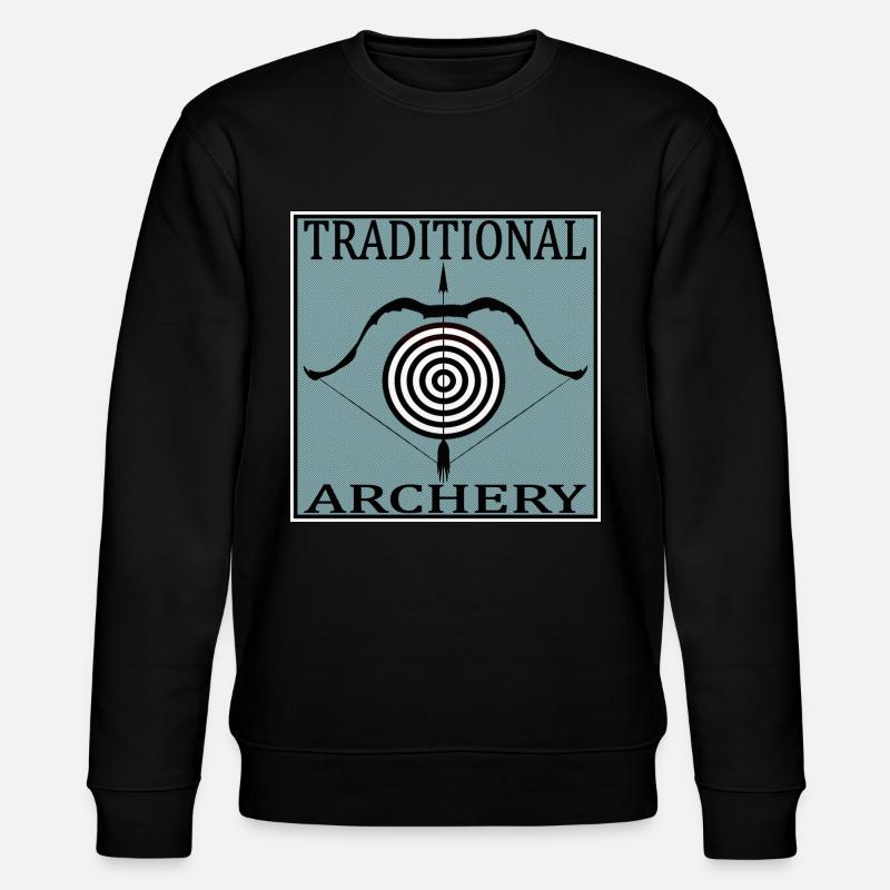 Traditional Archery - Stanley/Stella Unisex Bio-Sweatshirt CHANGER  - Schwarz