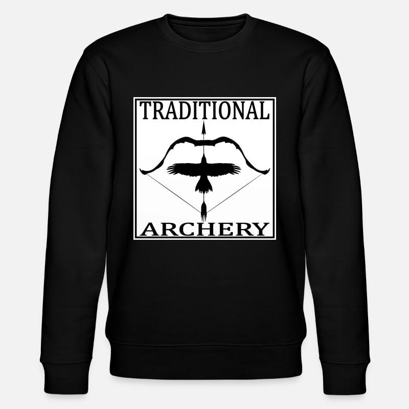 Tir à l'arc traditionnel - Sweat bio CHANGER Stanley/Stella Unisexe - noir