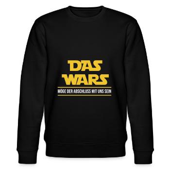 Das Wars - Deutsche Science-Fiction-Sci-Fi-Geschen - Stanley/Stella Unisex Bio-Sweatshirt CHANGER  - Schwarz - Vorne - Nik (191cm) & Marisol (170cm)