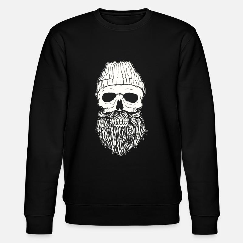 Hipster Skull - Stanley/Stella Unisex Bio-Sweatshirt CHANGER  - Schwarz