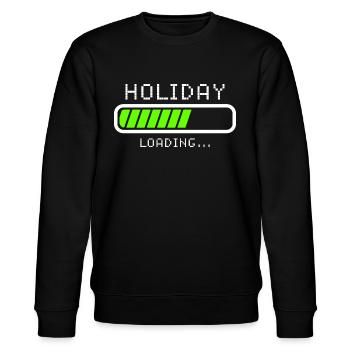 Urlaub Ferien Sommerurlaub Winterurlaub - Stanley/Stella Unisex Bio-Sweatshirt CHANGER  - Schwarz - Vorne - Nik (191cm) & Marisol (170cm)