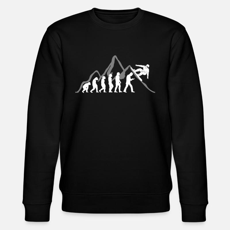 Snowboard Snowboarding Snowboarder - Sweat bio CHANGER Stanley/Stella Unisexe - noir